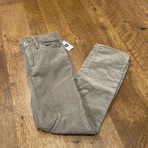 NWT Gap Boys Corduroy Pants Brown Size 10